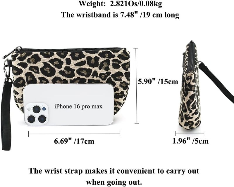 BBORGDC Small Wristlet Wallets for Women, Zip Clutch Bag with Wristlet Pouch, 3-Zipper Original Design - Image 2